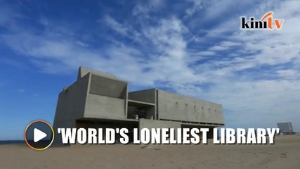 Download Video: 'World's loneliest library' provides quiet reading space with a view