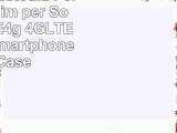 Porpora Custodia Pelle Ultra Slim per Sony Xperia E4g 4GLTE Dual Sim smartphone  Flip