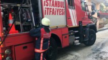 Kağıthane’de korku dolu anlar kamerada...Cip alev alev yandı, sürücü son anda kurtuldu