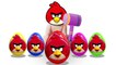 Baby eating an egg with Angry Birds  Baby turns into Angry Birds Finger Family Surprise Eggs Lea