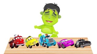 BABY HULK CRY with MASHA and the BEAR and McQUEEN CARS! FINGER FAMILY! Video fo