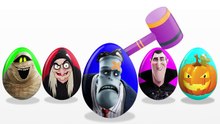 HALLOWEEN Surprise Eggs and Learn colors! Monsters Witc