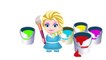 Baby Frozen Elsa paints Mickey Mouse Learn Colors Finger Family Colors f