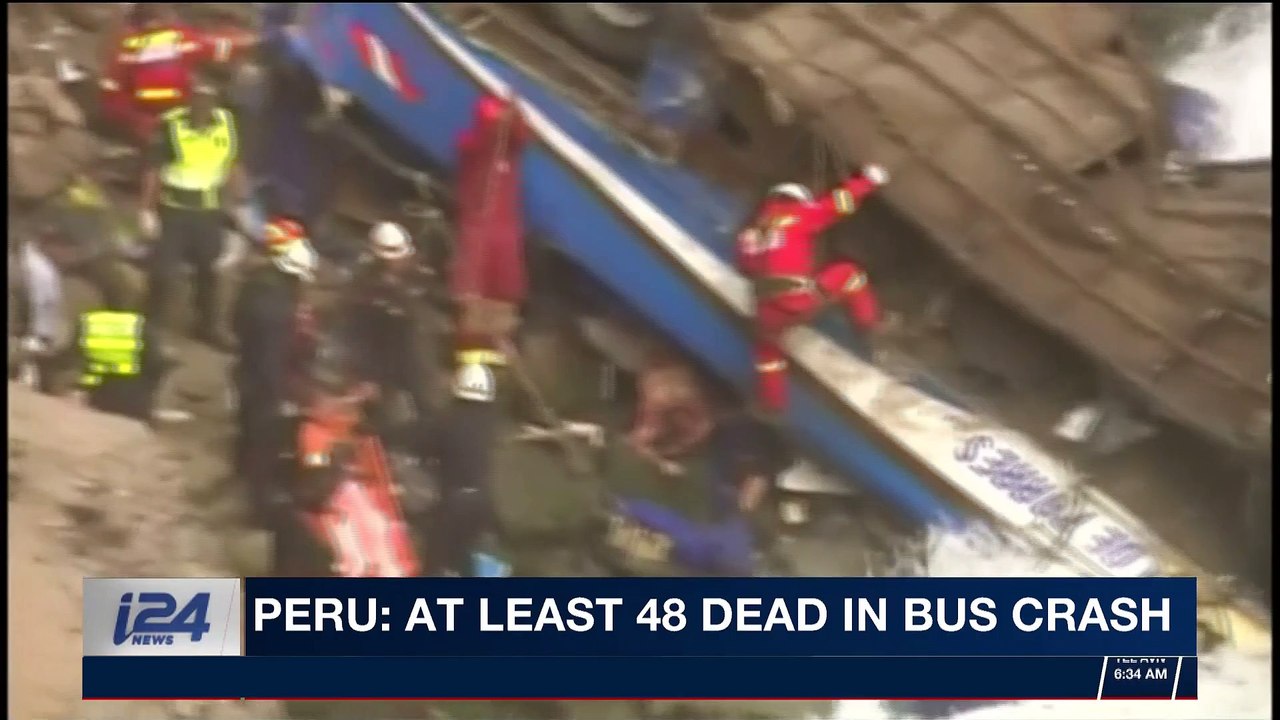 i24NEWS DESK | Peru: At least 48 dead in bus crash | Tuesday, January 2nd 2018