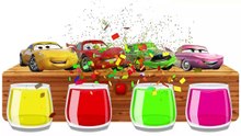 Disney Cars 3 Mcqueen Bathing Colors FUNNY Learn Col