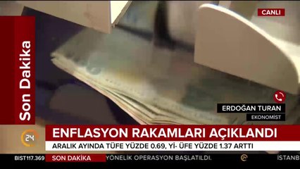 Enflasyon rakamları açıklandı