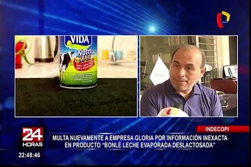 Indecopi multa nuevamente a empresa Gloria por información inexacta en otro producto
