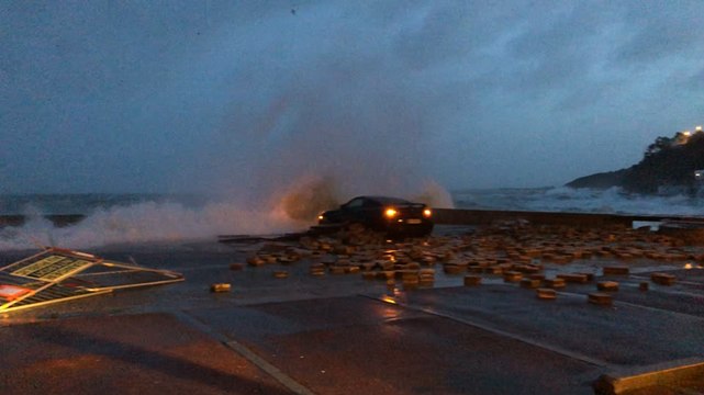 La tempête Eleanor sur le plat Gousset