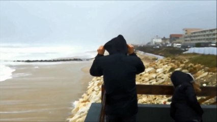 Tempête Carmen à Lacanau : du vent et des grosses vagues