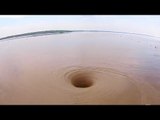 Here's A Giant Vortex Draining A Lake