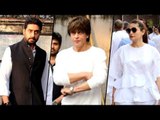 Shah Rukh Khan, Abhishek Bachchan & Others Attend Nikhil Diwedi's Father's Last Rites