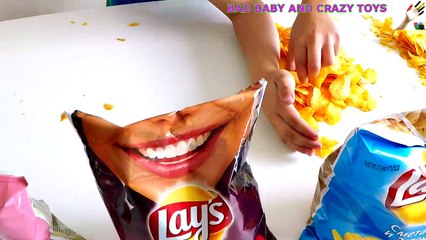 Скачать видео: Learn Colors With Potato Chips for Children, Toddlers and Babies _ Bad Kid Learns