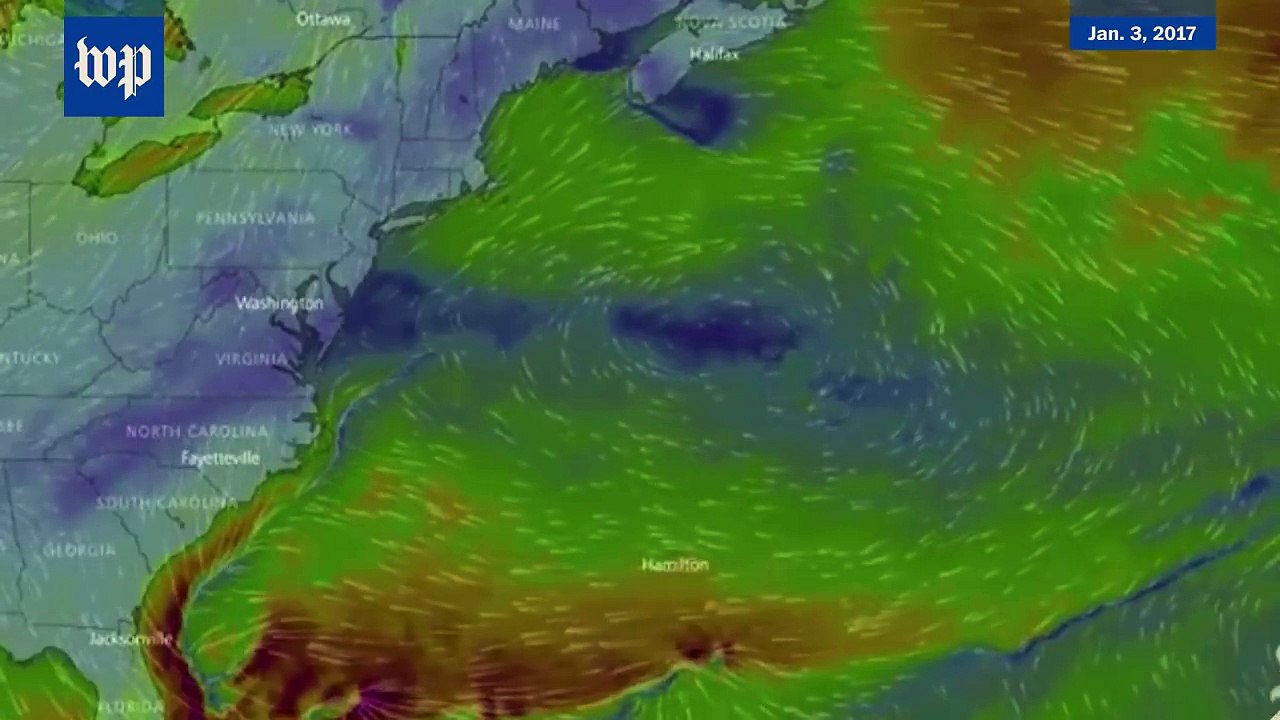 This is how a 'bomb cyclone" comes alive