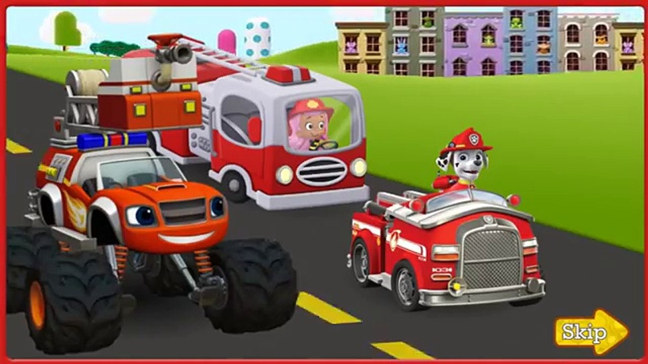 PAW PATROL BUBBLE GUPPIES MERMAID AND BLAZE FIREFIGHTERS Full Episode Game