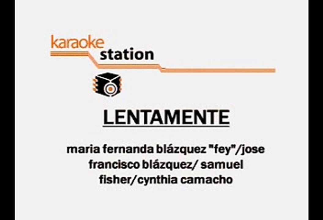 Lentamente - Fey (Karaoke)