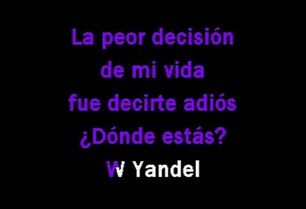 Lloro por ti - Enrique Iglesias y Wisin & Yandel (Karaoke)