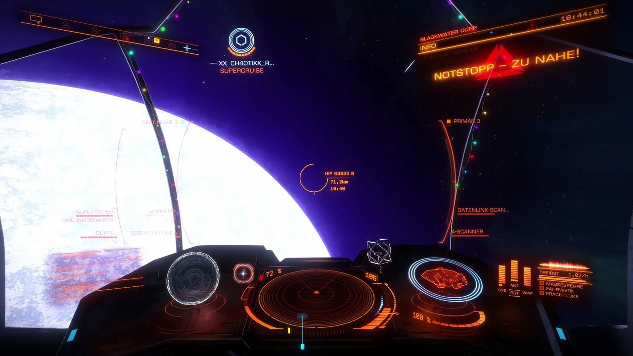 Schwarzes loch direkt am Stern, krass