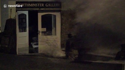 Un musée noyé sous les vagues de la tempête Eleanor en Angleterre !