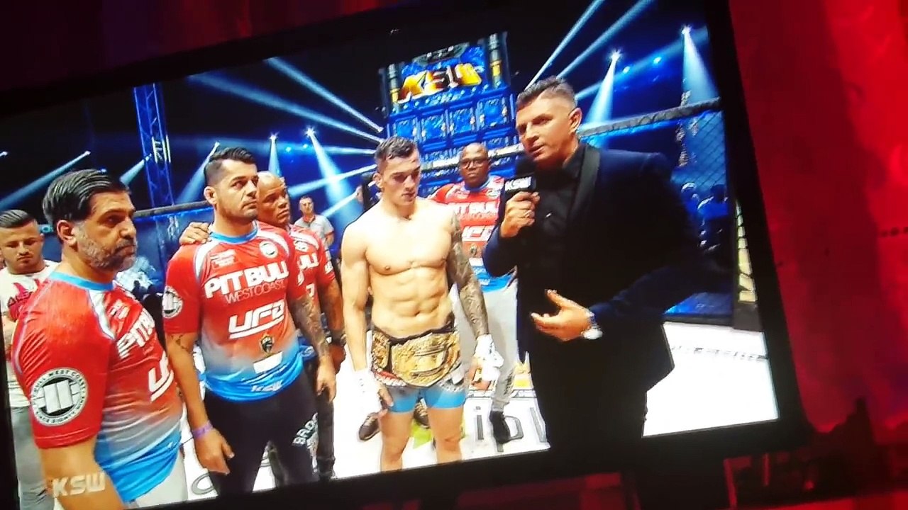 Walka wieczoru KSW 41- Przepychanka Roberto Soldić po walce !
