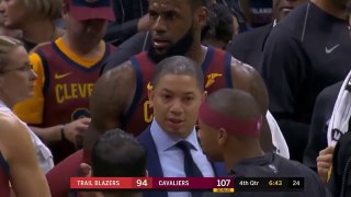 LeBron James HARD ELBOW To Dwyane Wade Head During Dunk Attempt