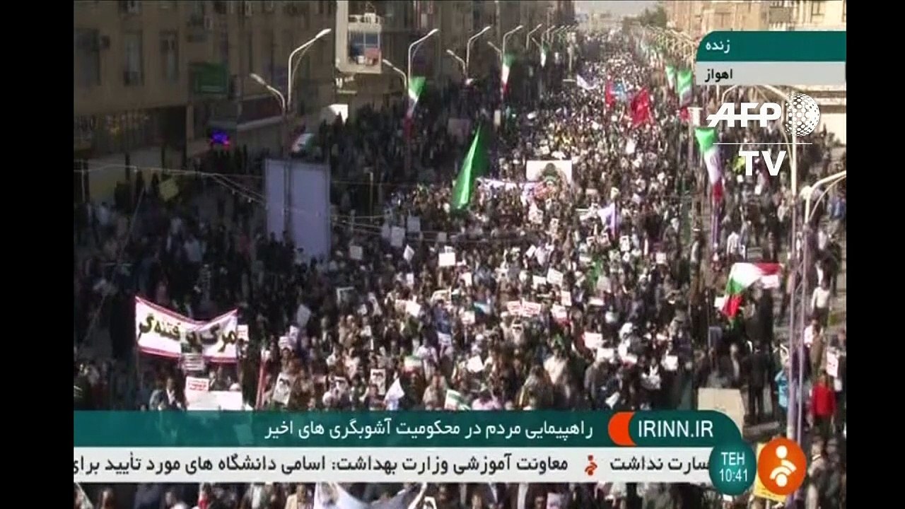 Tens of thousands gather across Iran for pro-re...