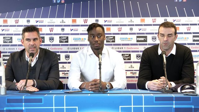 La présentation de Soualiho Meïté nouvelle recrue des Girondins