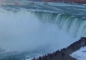 Drone Captures Glorious Winter Scene at Freezing Niagara Falls