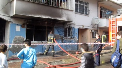 Kocaeli’de Suriyeli ailenin kaldığı ev yandı