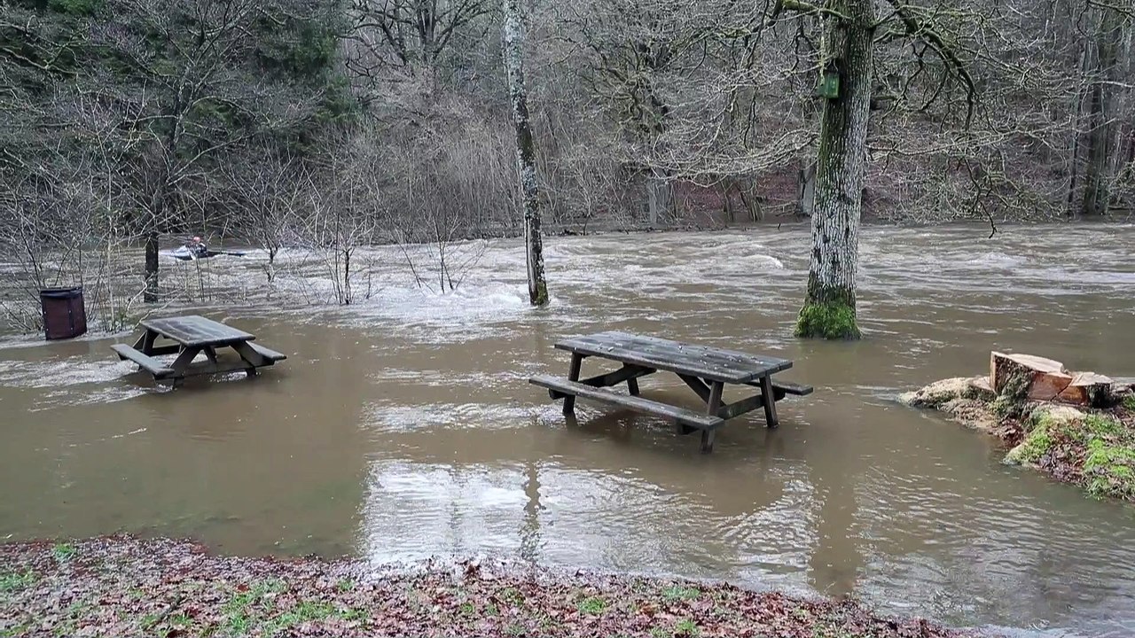 Tempête Eleanor: phase d'alerte de crue