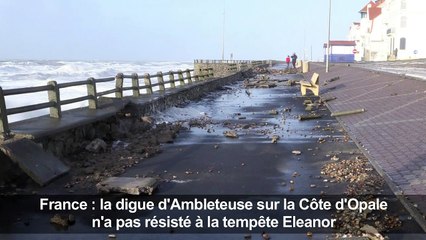 Pas-de-Calais: des digues n'ont pas résisté à Eleanor