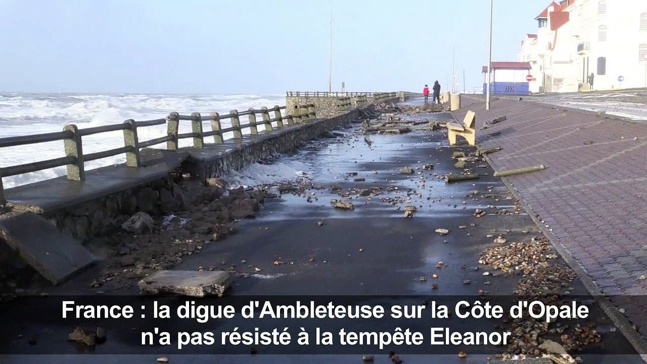 Pas-de-Calais: des digues n'ont pas résisté à Eleanor