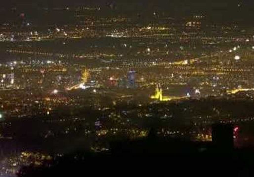 Photographers Capture New Year's Eve Fireworks Across Zagreb