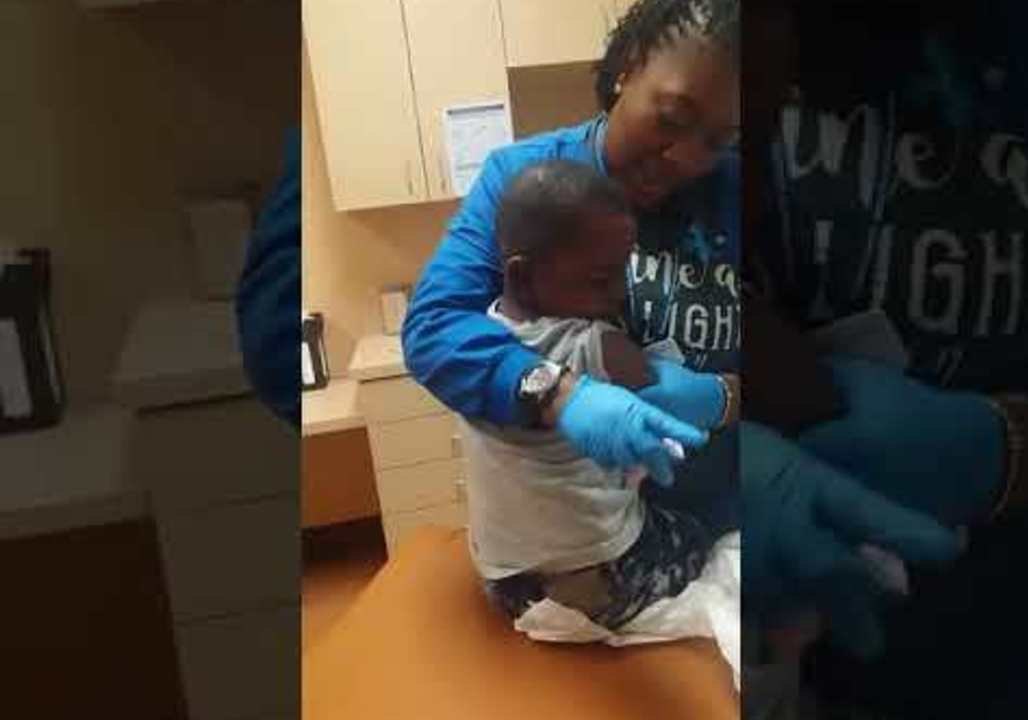 Nurse Gets Creative While Administering Shots to Nervous Kid