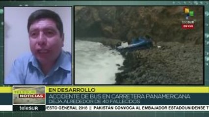 Al menos 48 muertos tras accidente de autobús en norte de Perú