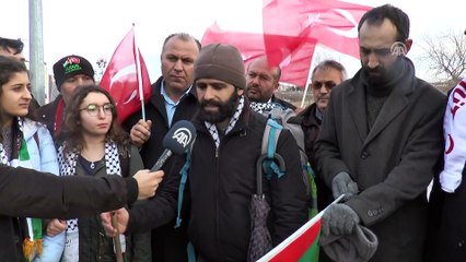 ABD'nin Kudüs kararına tepki için yürüyor - ANKARA