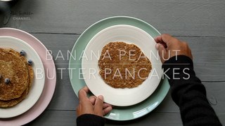 Vegan Banana & Peanut Butter Pancakes