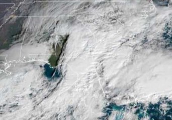 Satellite Images Show Potential 'Bomb Cyclone' Moving up Eastern Seaboard
