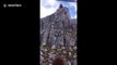 Tourist films Table Mountain climbers moments before tragic accident
