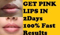 Dark Lips to Pink Lips Naturally - Easy Home Remedies DIY