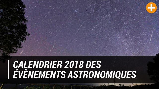 Calendrier 2018 des évènements astronomiques