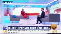 Christophe Barbier fait le poirier en direct sur BFMTV