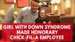 Watch this delighted little girl after making an honorary employee of Chick-Fil-A in Memphis
