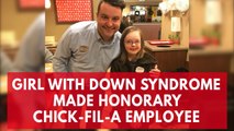 Watch this delighted little girl after making an honorary employee of Chick-Fil-A in Memphis