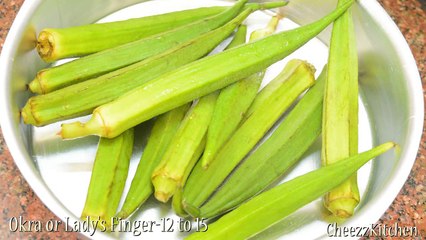 Chilli Bhindi Okra Fry | Samayal Manthiram