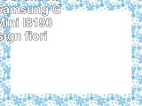 Handyfrog  Cover con aletta per Samsung Galaxy S3 Mini I8190 nero Design fiori