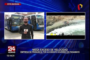 Empresa de transportes se pronuncia por accidente en Pasamayo