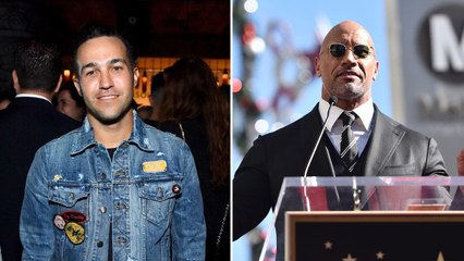 Pete Wentz Freaks Out Following Twitter Exchange With The Rock | Billboard News