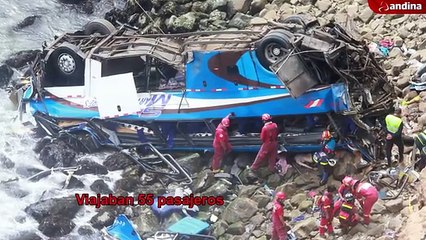 Accidente de bus en Pasamayo ocasionó la muerte de 36 pasajeros