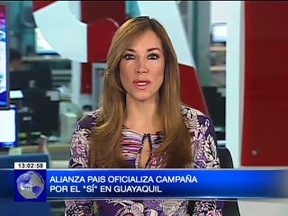 Alianza País oficializa campaña por el sí en Guayaquil