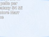 Suncase  Custodia flip case in pelle per Samsung Galaxy S4 Mini i9195 colore Marrone